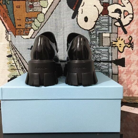 Prada Black Women's Size Loafers - Picture 3 of 4